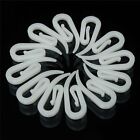 200pcs Nylon Curtain Gather Hooks Pencil Pleat Lace Boat Caravan Camper Plastic