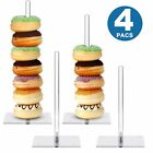 Wedding Party Acrylic Clear Donut Stand Cake Display Ice Cream Holder Figure BOX