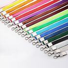 10pcs Lanyard Name Tag ID Badge Card Key Holder Clip Ring Case Pocket Neck Strap