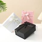 5PCS Elegant Folding Gift Box with Ribbon Bow One-Piece Shoe Apparel Box 22*16cm