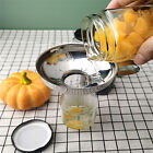 4Pcs Stainless Steel Funnel Hopper Filter Wide Mouth Canning Kitchen Detachable