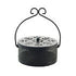 Fireproof Wrought Iron Mosquito Coil Holder with Cover for Indoor Outdoor Use