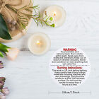 500pcs/roll Candle Safety Warning Label Candle Jar Stickers Round Wax Melting