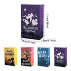 25pcs Halloween Kraft Paper Treat Bags Creative Candy Flat Pockets for Party