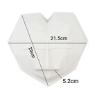 2PCS Large Heart Shape Candy Cake Chocolate Mould 3D Fondant Mold Silicone Craft