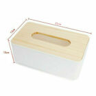 2x Tissue Box Dispenser Paper Storage Holder Napkin Case Organizer Wooden Cover