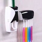5 Toothbrush Holder Automatic Toothpaste Dispenser Set SqueezerStand Hnadfree
