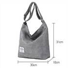 Tote Purse Travel Messenger Large Canvas Handbag Womens Shoulder Bag Ladies Gray