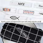 216 PCS Rectangle Acrylic Key Chain Blank Clear Keyring KeyChain Pendant DIY Kit