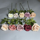 10X61cm Long Stem Artificial Rose Flowers Silk Bunch Wedding Home Bouquet Flower