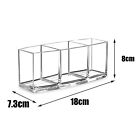 2x Clear Acrylic Makeup Brush Holder Lid Dustproof Organizer Storage Case Holder