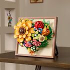Flower Plant Building Set Sunflower Gift For Adult DIY Home Office Decoration AU