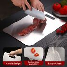 304 Steel Cutting Board Double-Sided Chopping Boards for Kitchen Camping 34x23cm