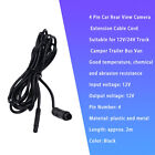 2PCS 2m 4-pin Car Reverse Camera Extension Cable (GS50) Dash Rear Backup Camera