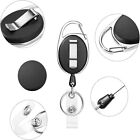 10X Retractable Keychain Clip Badge Holder Vertical Retractable Reel Recoil Ring