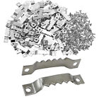 100Sets Sawtooth Picture Frame Hangers Oil Hanging Wall Hooks + Screws Black AU