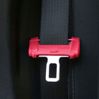 2PCS Car Accessories Safty Seat Belt Buckle Clip Anti-Scratch Cover Silicone Red