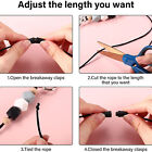 1/2x Silicone Beads Neck Strap Lanyard ID Card Badge Keyring Key Holder Necklace