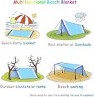 Large Waterproof Outdoor Picnic Blanket Mat Beach Carpet Polyester 200cm x 145cm