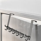 Over Door 6/7 Hooks Heavy Duty Metal Kitchen Cabinet Clothes Key Hanger Holder