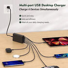 6 Port Fast GaN 200W Multi USB-C Wall Charger Quick Charging QC PD Type C USB AU
