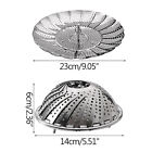 UP 2X Tray Mesh Cook Steam Vegetable Basket Stainless Steel Folding Steamer 23CM