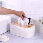 2PCS Tissue Box Holder Dispenser Paper Storage Napkin Case Wooden Cover Organize