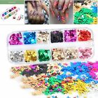 ❥ Nail Sequins Nail Art Flakes Glitter Foil Butterfly 3D Laser Holographic DIY