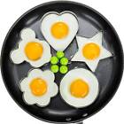 5X Fried Egg Mould Egg Rings Stainless Steel Metal Ring Pancake Frying Shape AUS