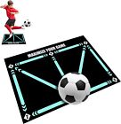 2x Football Training Mat Non Slip Kid Adult Dribble Training Carpet Sports