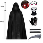 Halloween Grim Reaper Costume Scary Ghost Costumes with/Glowing Eyes- Adult Kids