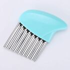 4x Stainless Steel Crinkle Cutter Wavy Vegetable Potato Chip Slicer Knife Blade