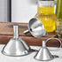 3X Stainless Steel Funnel Oil Liquid Funnel Metal Funnel With Hanging Rings New