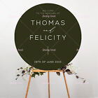 60cm Black Round Acrylic Board Wedding Welcome Sign Circle Baby Shower Engagemen