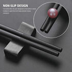 40Pairs Chopsticks Reusable Dishwasher Safe,Alloy Chop Sticks Non Slip Black