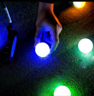 6x Luminous Night Golf Balls LED Light Up In The Dark Bright Reusable Long Glow