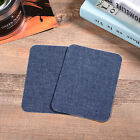 24x Assorted Iron On Denim Fabric Mending Patches Repair Kits For Denim Jeans AU