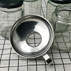4Pcs Stainless Steel Funnel Hopper Filter Wide Mouth Canning Kitchen Detachable