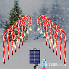 Christmas Candy Cane Pathway Solar Lights Decorations Garden Party LED Outdoor