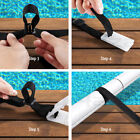 Aquabuddy Pool Cover Roller Attachment Straps Kit 8PCS for Swimming Solar Pool