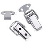 6X Stainless Steel Spring Loaded Suitcase Chest Tool Box Hasp Lock Latch Hardwar