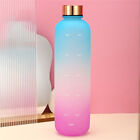 1L Water Bottle Drink Flask With Time Markings BPA Free Sport Gym Motivational