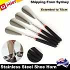 3PCS 75cm Telescopic Long Handle Shoehorn Stainless Steel Shoe Horn Lifter Tool