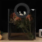 10PCS Black PVC Gift Bags with Round and Square Handles Jelly Handbag Set AU