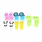 40/60 Pcs Mini Kids Animal Food Fruit Picks Forks Lunch Box Accessory Decor Tool