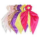 Boho Silk Bowknot Flower Elastic Hair Scarf Scrunchies Women Hair Bands Rope Tie