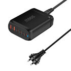 6 Port Fast GaN 200W Multi USB-C Wall Charger Quick Charging QC PD Type C USB AU