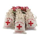 10x Hangover Recovery Kit Muslin Favour Bags Rustic Hens Party Engagement AU