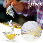 1/2x Hand Juicer Manual Wedge Lemon Squeezer Lemon Juicer Boat Shape Acrylic AU