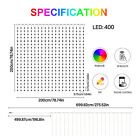 RGB Smart 400 LED Curtain String Light App Programmable DIY Hanging Fairy lamp